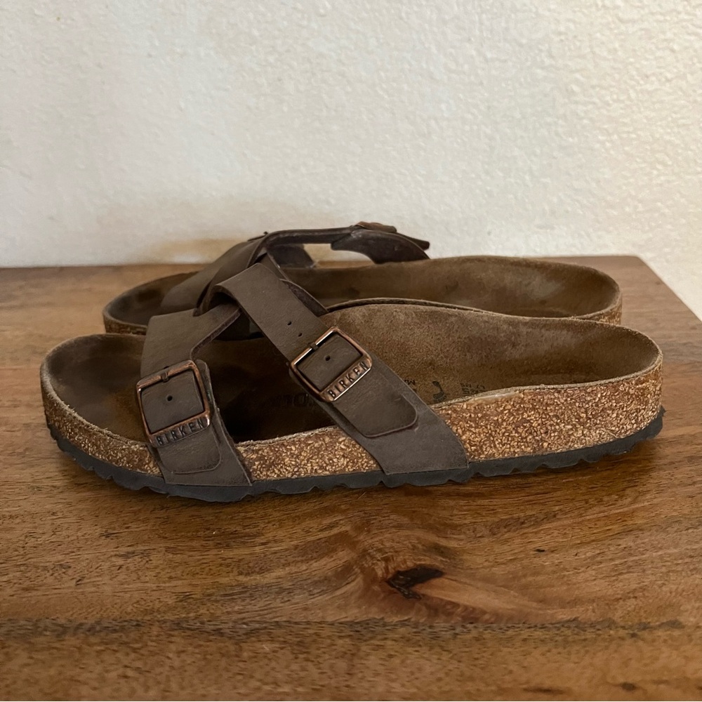 Birkenstock Mocha Yao Sandals Size 7-7.5 - Picture 4 of 10